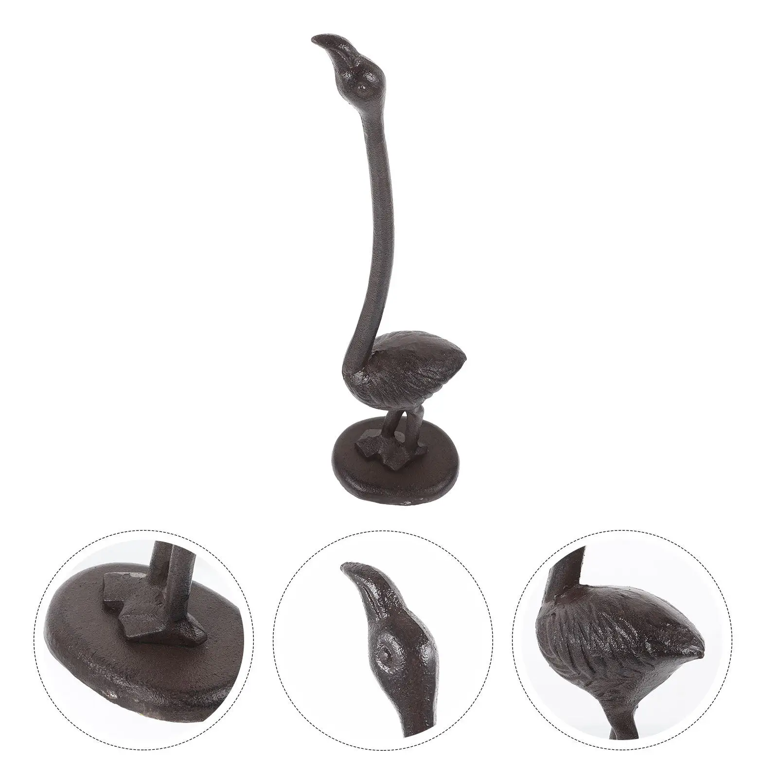 

Flamingo Paper Towel Dispenser Cast Iron Stand Stable Roll Modern Bathroom Kitchen Decor Paper Towel Holder