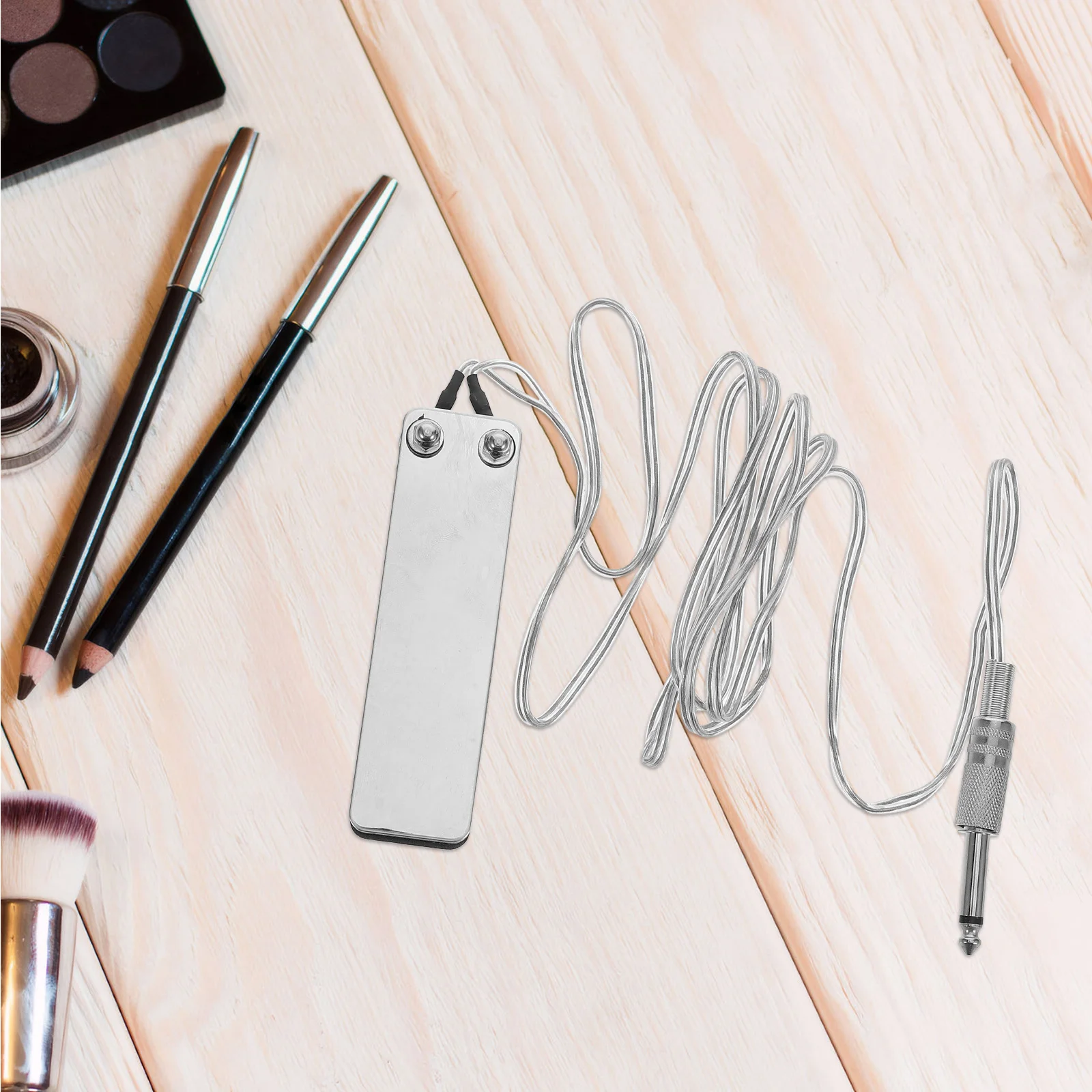 مفتاح دواسة القدم الوشم المعدني الفضي المربع للتحكم في القدمين لملحقات إمداد الطاقة لآلة الوشم