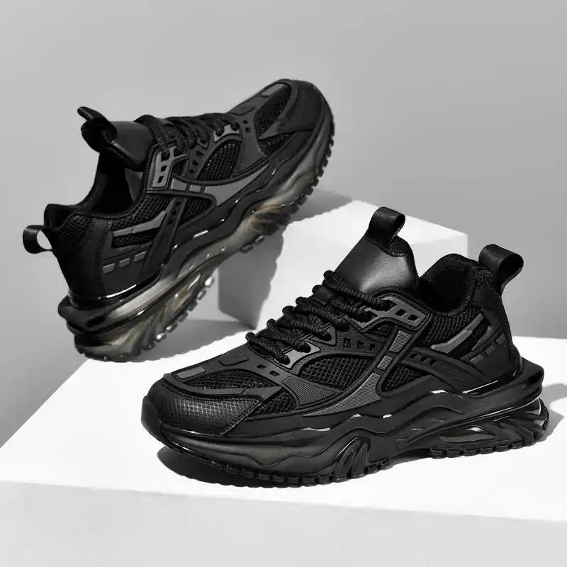 Runde Fuß Flache Sohle Schwarz Herren Tennis Training Hochrangige Turnschuhe Casual Sportschuhe Angebote Tenni Sapateneis Scarp