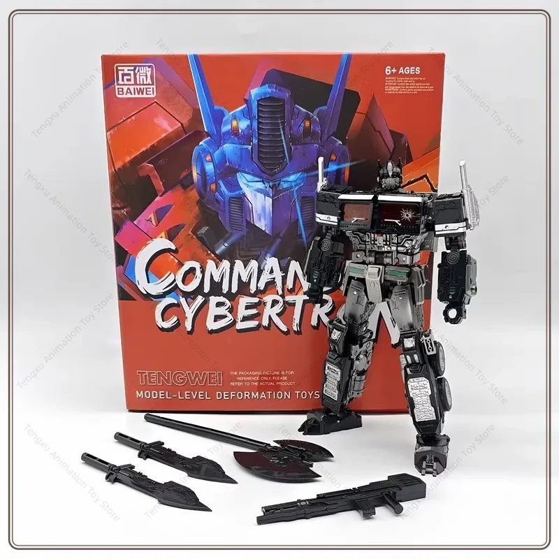 Baiwei TW-1027C Dark Edition Children's Transformed toys Toy OP Column Car Robot Model Artwork