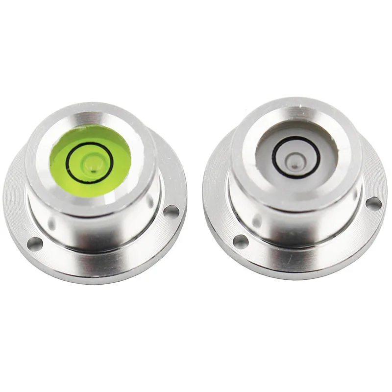 Mini Flange Spirit Level Bubble Blister Bead Bullseye Level with Base Cloud Platform Leveling Tool