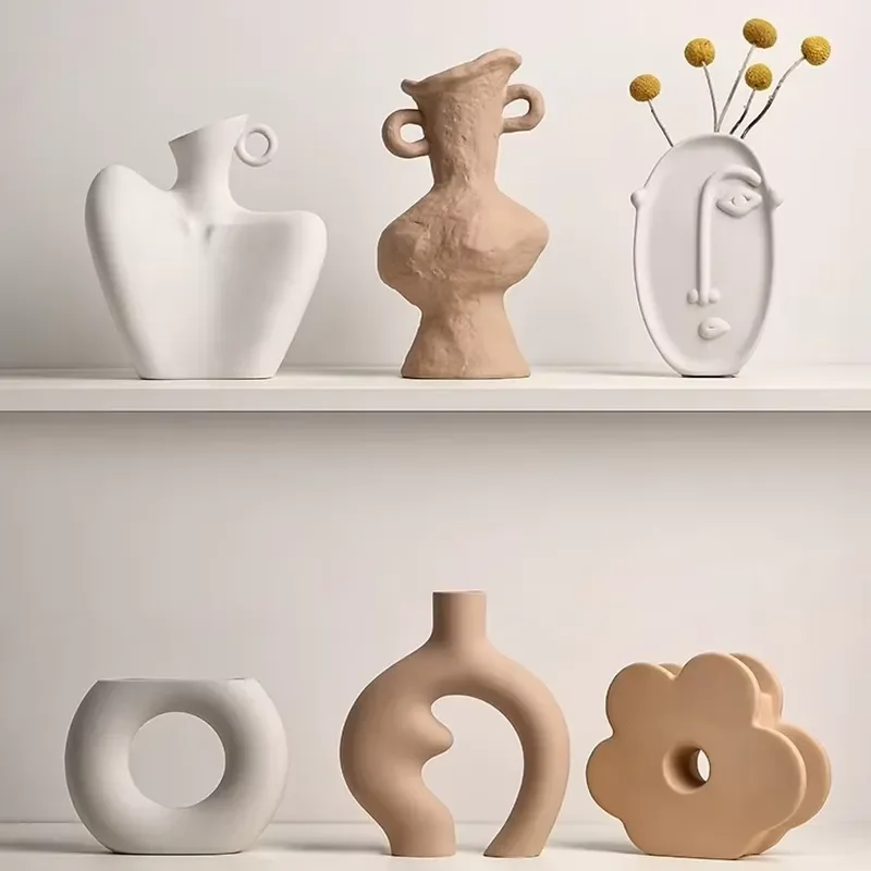 Wholesale Modern Home Desktop Decoration Creative Nordic Ceramic Vase