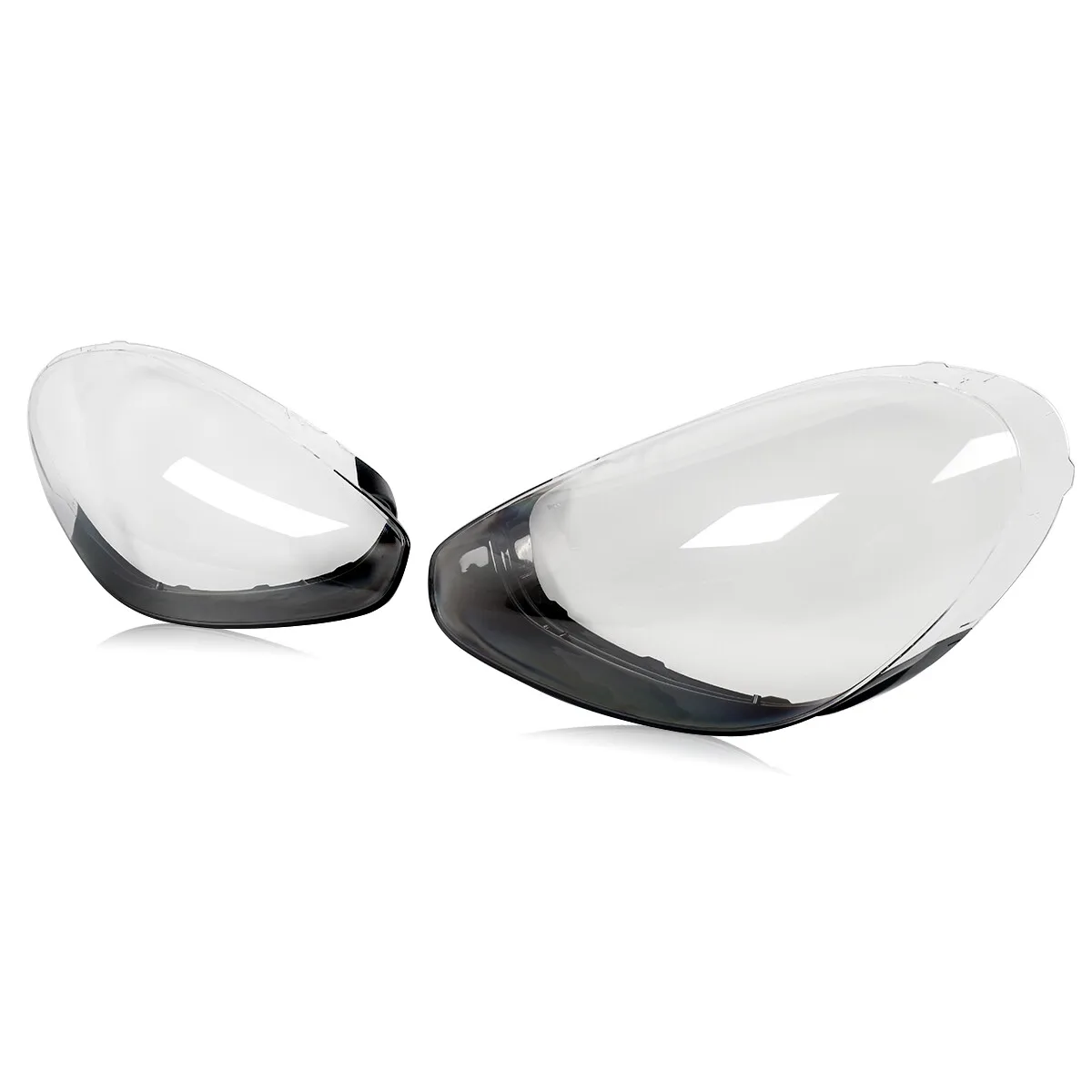 Pair Clear Headlight Lens Lamp Cover Replacement For Porsche Cayenne 2015 2016 2017 2018 S E-Hybrid Sport Utility 4-Door shell