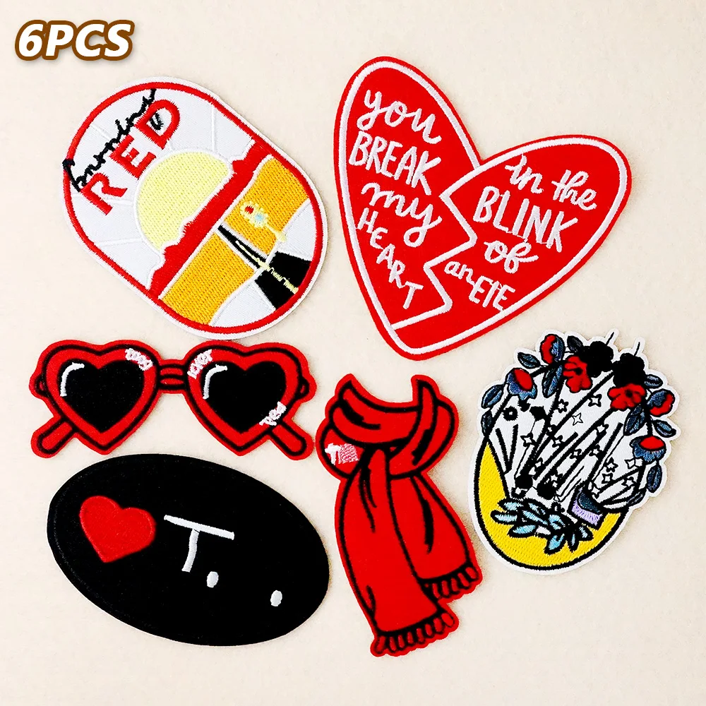 6 шт./партия, нашивки для очков и шарфов