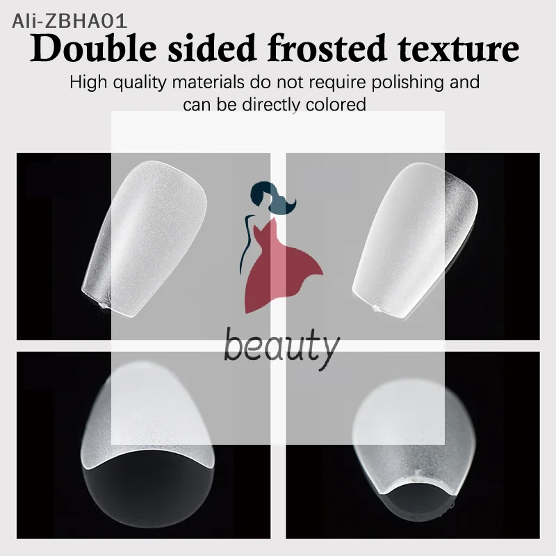 100 pièces système d'extension d'ongles clair faux ongles accessoires d'art presse sur les pointes d'ongles couverture complète Ultra-mince faux ongles patchs Gel