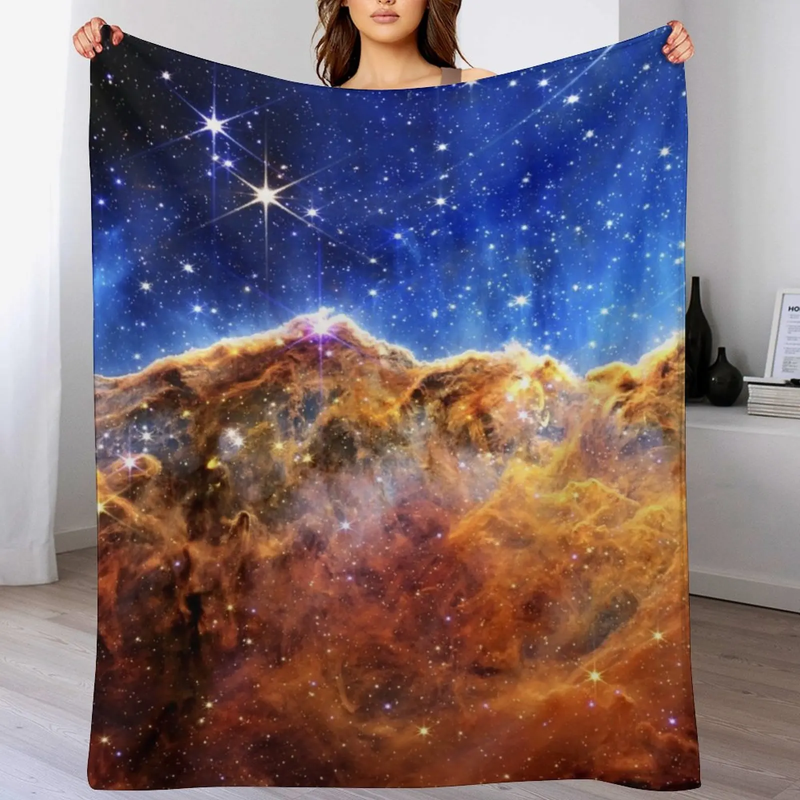 

Cosmic Cliffs Throw Blanket Softest Decoratives Weighted Soft Plaid Blankets