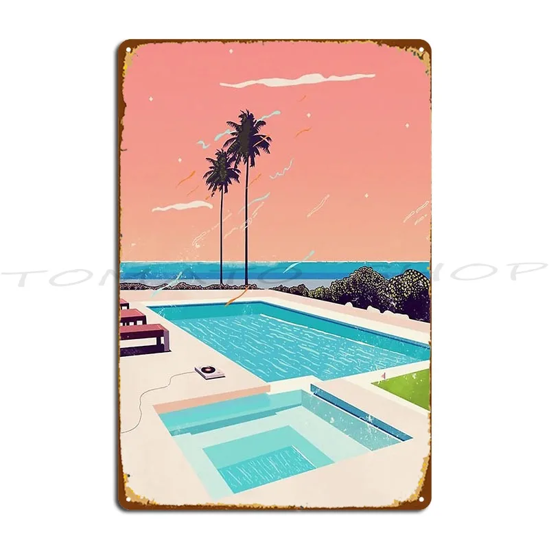 Hiroshi Nagai City Pop  Metal Plaque Poster Cinema Wall Decor Decoration Cinema Design  Tin Sign Poster