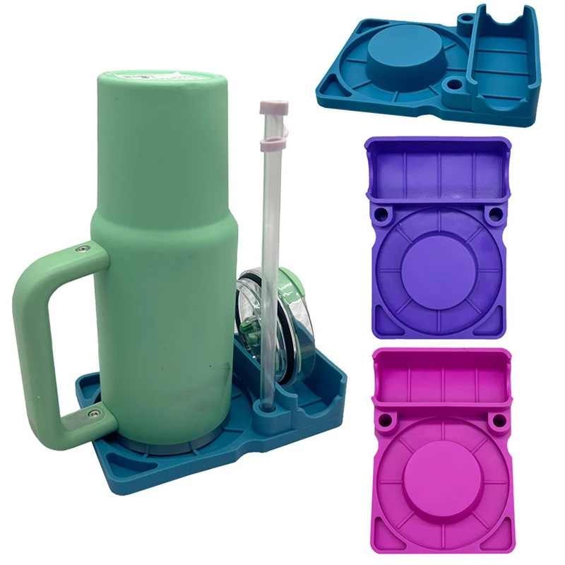 Silicone Water Cup Lid Straw Holder For Stanley Universal Water Bottle Home Kitchen Desktop Drying Drain Rack Useful Accessories