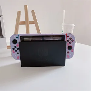 Casing untuk Nintendo Switch NS Casing Pelindung Kartun Sanrio Kuromi Penutup untuk Nintendo OLED Pelindung Cangkang Lunak para 6 casing nintendo switch kuromi penjualan terbaik - №