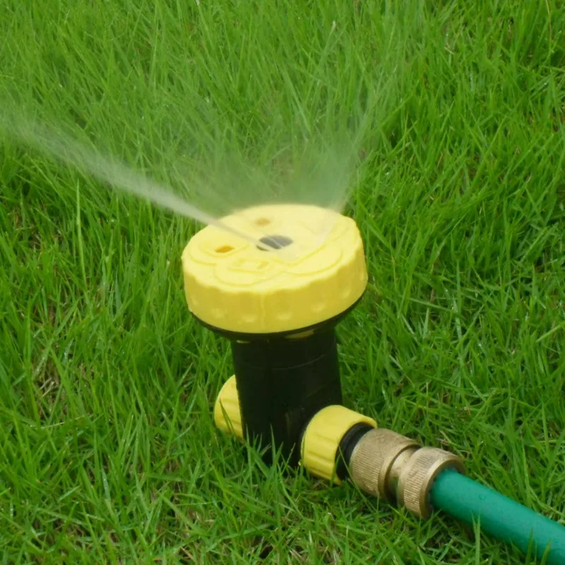 Portable Plastic Cover Jet Watering Nozzle Low Pressure Mini Mobile Impact Lawn Garden Irrigation Systems Micro Sprinkler