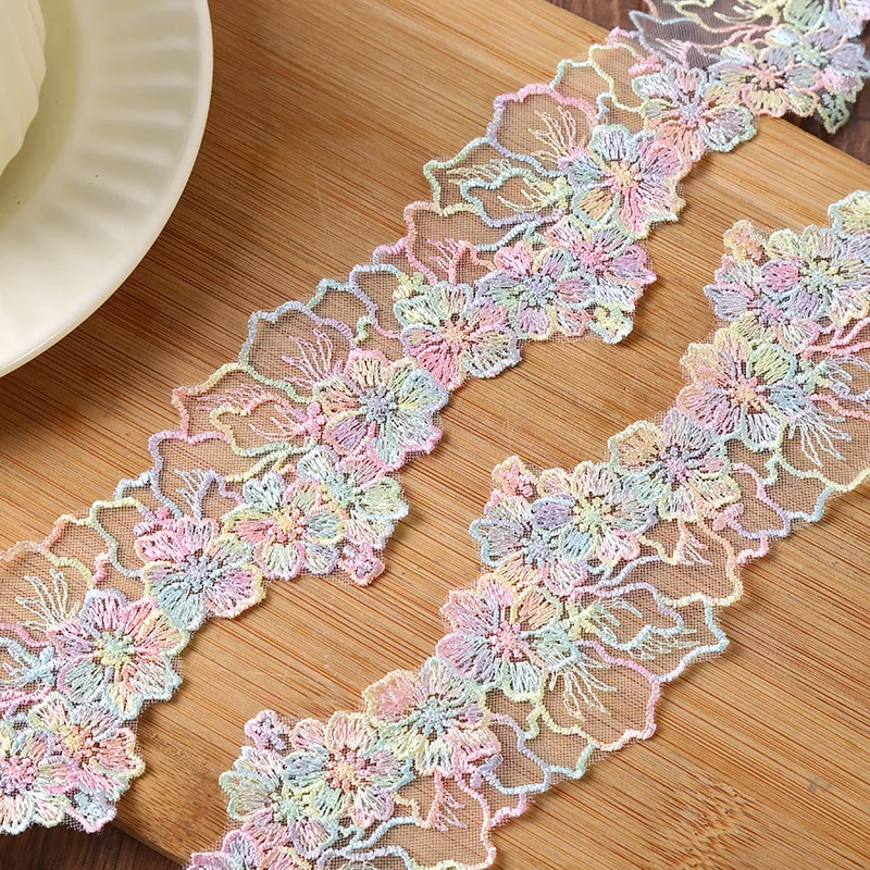 

30Yards Water Soluble Floral Polyester Trim Ribbon DIY Clothing Garment Accessories Sewing Trimmings