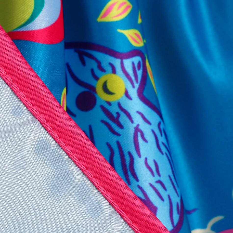 Mirabel-Kleid für Mädchen, ärmellos, Spitzenkragen, bunter Blumendruck, Tüll-Partykleid für Fiesta, Karneval, Geburtstag, Auftritt – Detail 10