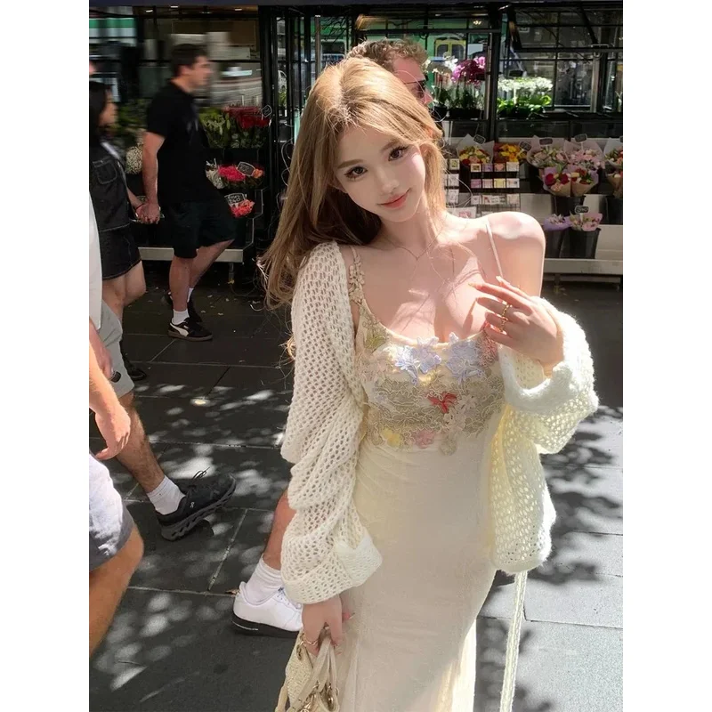 CyEvening حفلة Vestidos أنثى قطعة واحدة فستان موضة فرنسية خمر مطبوعة الجنية الكشكشة فساتين متوسطة الطول النساء الخريف جديد ألف لين #1