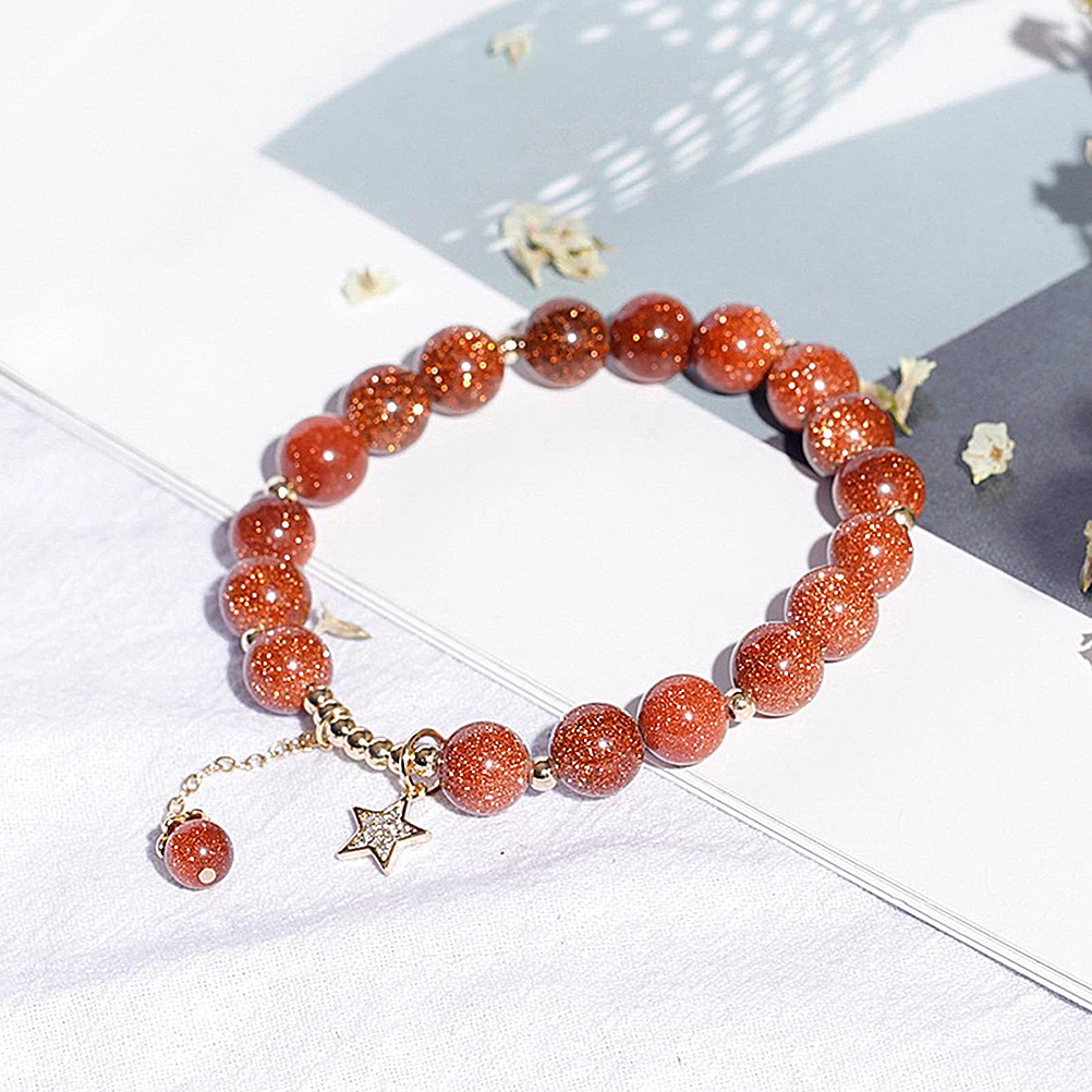 

Женский браслет из натурального кристалла, простой креативный каменный кулон, регулируемая цепочка на запястье, ювелирные изделия для повседневной вечеринки, свадебный подарок