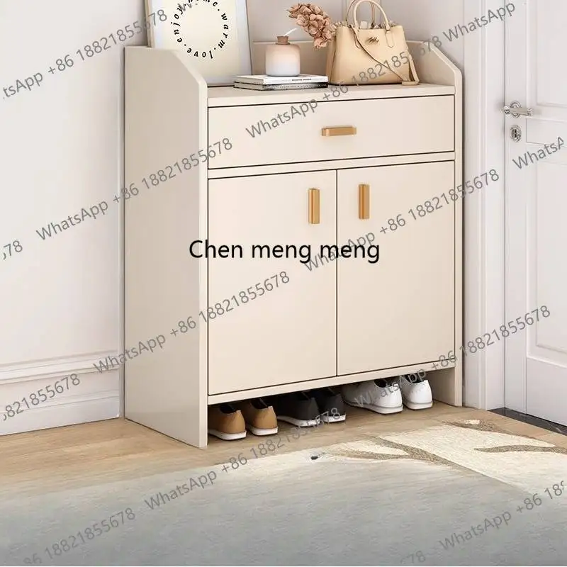 Waterproof Design Shoe Cabinet Dustproof Adjustable Entryway Modern Shoe Cabinet Space Saving Scarpiera Salvaspazii Furniture