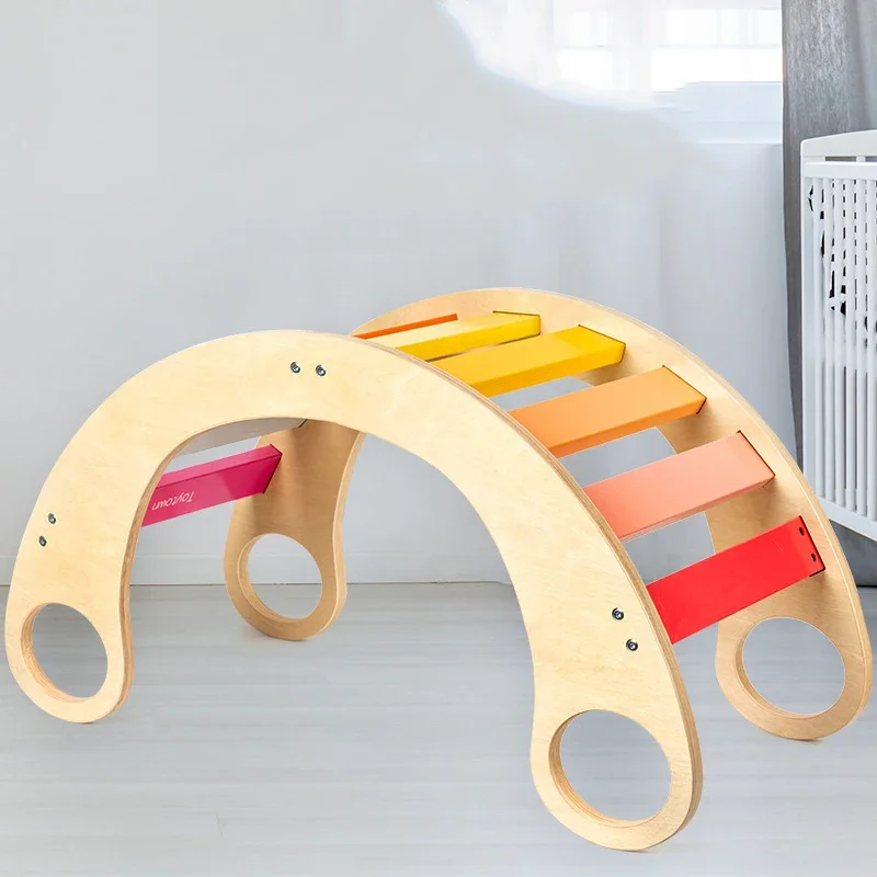 Wooden Baby Chair Toddler Seat Kids Play Gym Activity Toys Climb Stair Education Rocking Chair Baby Furniture Room Decoration