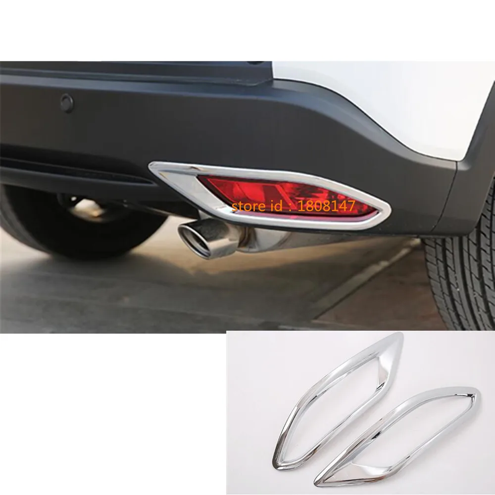 Car Body Detector ABS Chrome Trim Back Tail Rear Fog Light Lamp Frame  2pcs For Honda HR-V HRV Vezel 2014 2015 2016 2017 2018