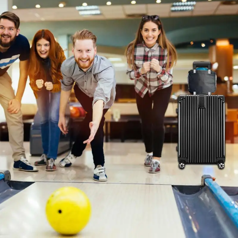 Borsa da bowling in rete Borsa portaoggetti in rete con manico Deposito sportivo Tasca antigraffio in rete esterna per donna uomo