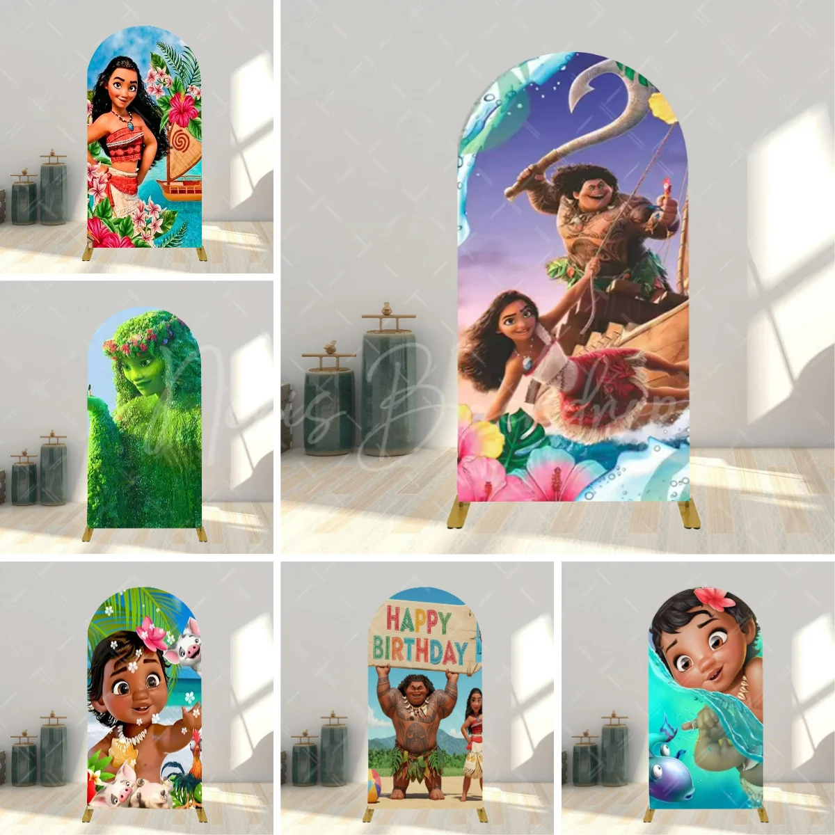 

Тропические приключения мультфильм фон с днем рождения летняя пляжная сцена фон с деревянным веслом океан тема баннер Декор