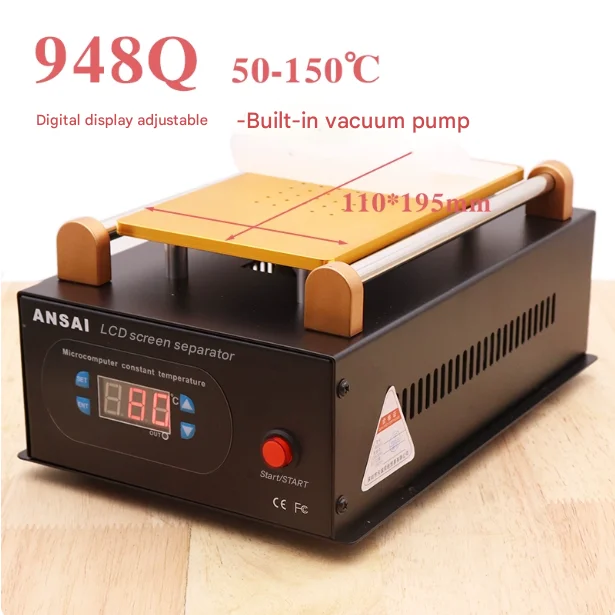 

8-inch Touch LCD Screen Separator, Mobile Phone Screen Separator with Built-in Vacuum Pump for Screen Separation and Broken Scre