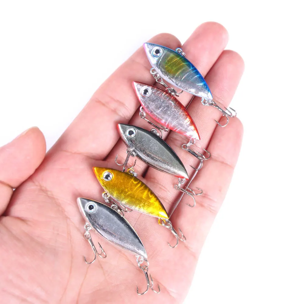 Vibrating Noise Beads Mini Plastic VIB Lure Bait Freshwater Bionic Microorganism Hard Plastic False Bait Swinging Death Lure Jig