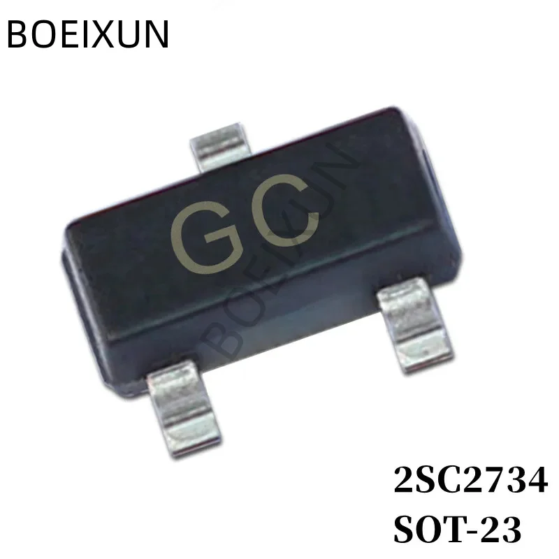 100/200Pcs 2SC2734 SMD Transistor Footprint SOT-23 Silkscreen GC Type NPN 11V/50mA Bipolar Amplifier Transistor