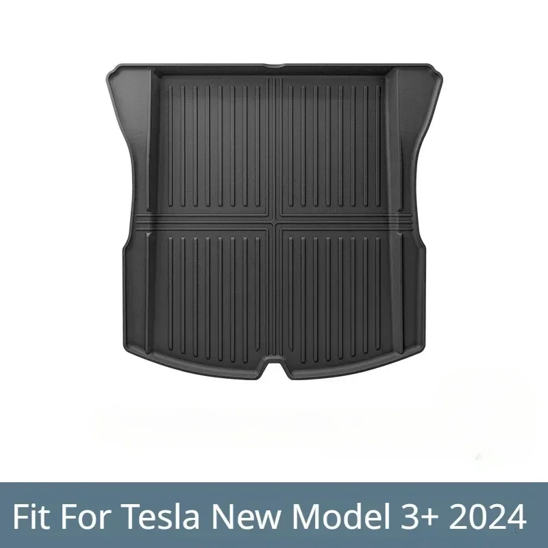 Tappetini per bagagliaio per Tesla Model 3 + TPE Piano Key Style anteriore posteriore tronco Frunk Storage Pad protettivo nuovo Model3 Highland 2023