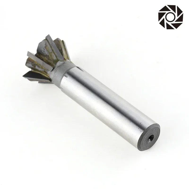 Insert straight shank dovetail groove milling cutter YG8 bit 16-60mmx45 degree / 60 degree welded tungsten steel dovetail cutter