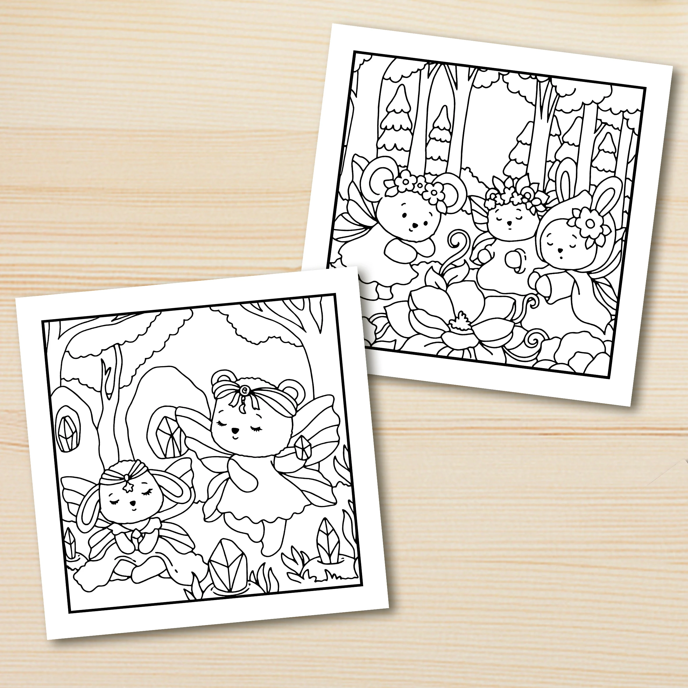 SECRET FOREST Bold-easy Patterns Coloring Book for Adults Cute Drawing Book Perfect Gift for Party and Birthday