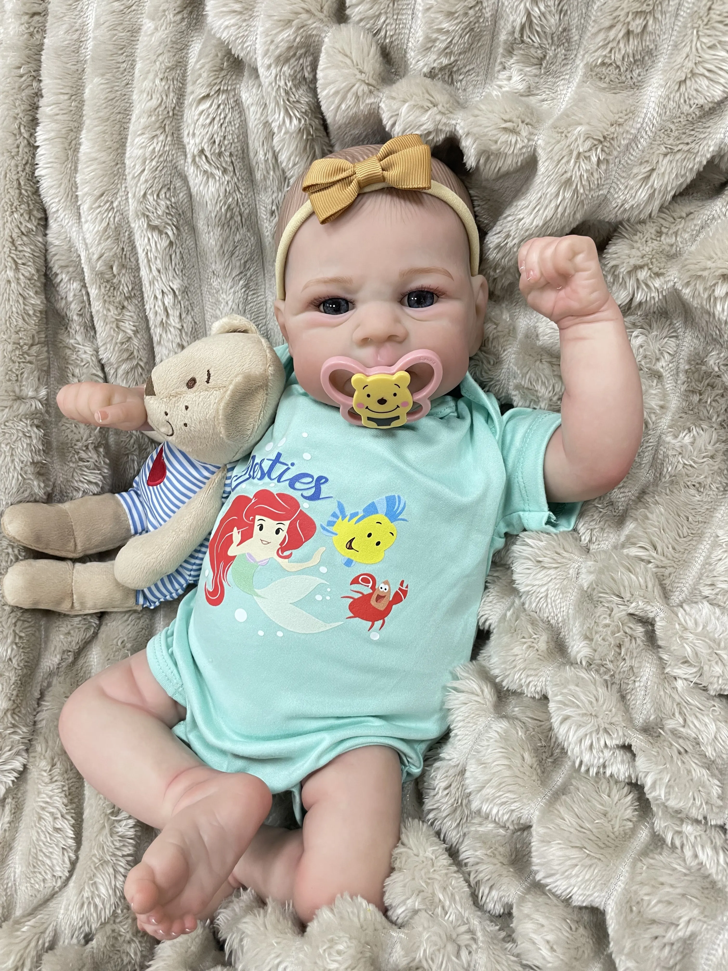 Cokela 19 Zoll/48 cm Großhandel lebendig lebensechte weiche Ganzkörper-Silikonpuppe Babyspielzeug wiedergeborene Puppen Silikon-Babypuppe