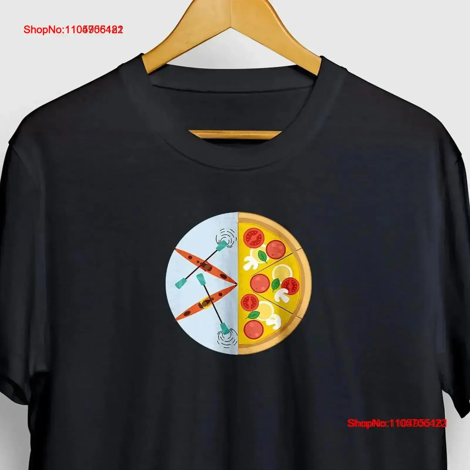 Kayak And Pizza T shirt Kayaking Canoe Canoeing vintage Washed Soft Breathable streetwear graphic Comfortable Casual vintage