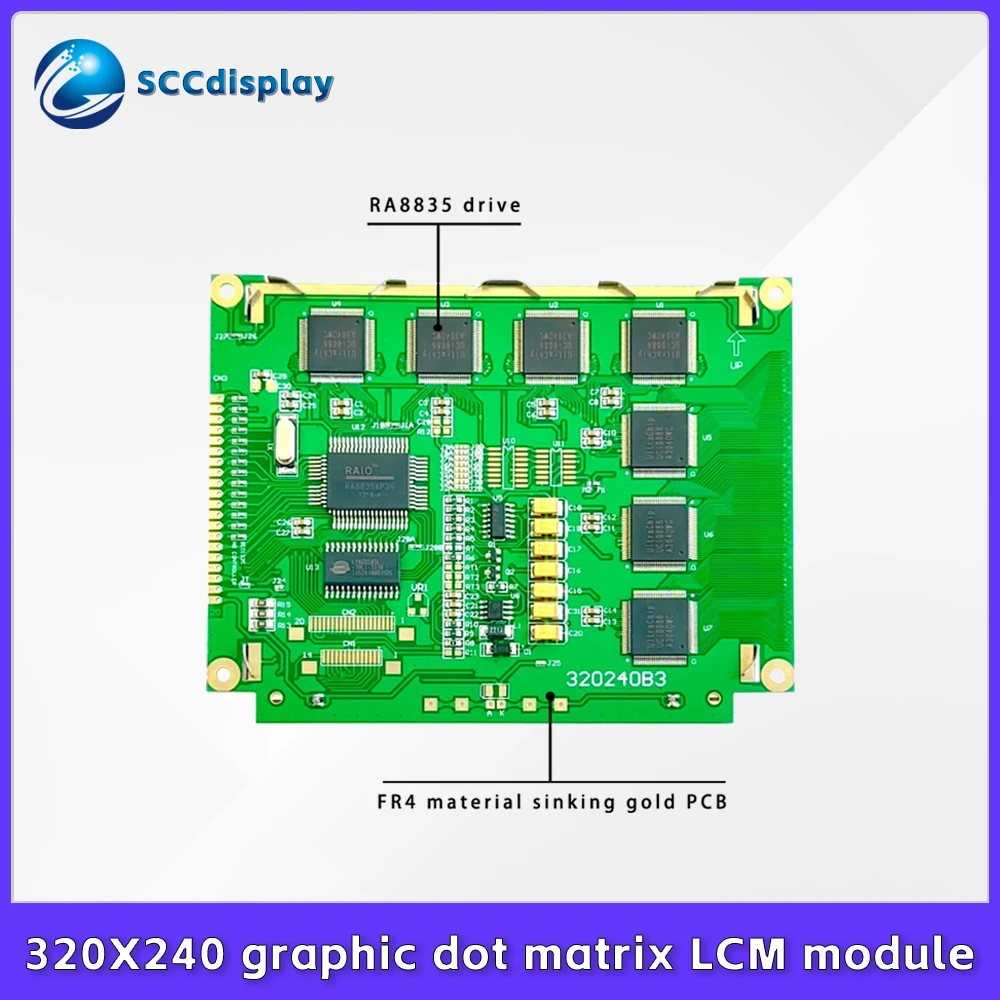5.1 Inch 320x240 Graphic Dot Matrix LCD Display Module JXD320240B3 Monochrome 320240 LCD display Screen Industrial Control Panel
