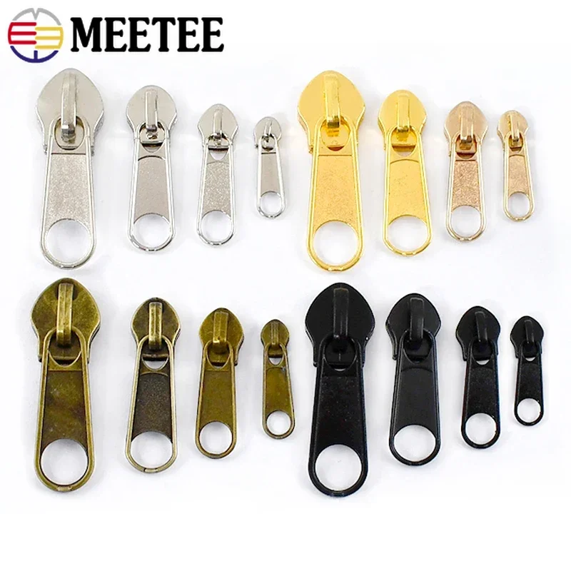 

10-50Pcs 3# 5# Nylon Zipper Puller Sliders Closure Zippers for Sewing Clothes Bag Zips Head Purse Zip Repair Kit DIY Accessories