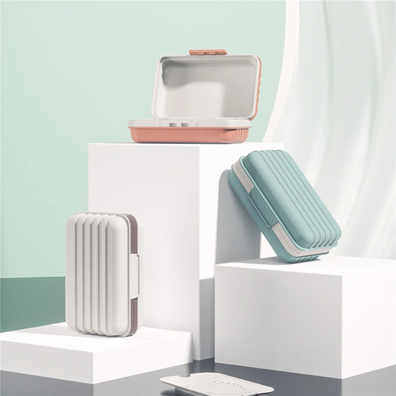 1PC portasapone portatile portasapone da bagno con coperchio scatola per saponi in plastica per la casa a prova di perdite mantiene il sapone asciutto piatto da viaggio Essentials