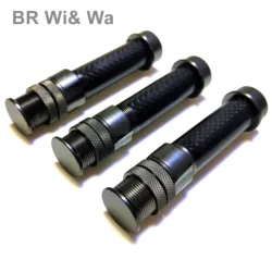 BR Wi & Wa-Carbon Fly Fishing Reel Seat, Compressed Wood, DIY Repair Fishing Rod, 31.5G, Size #16