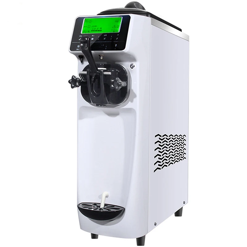 Automatic Commercial Mini Desktop Stainless Steel Silent Large Output Energy Saving Soft Ice Cream Machine