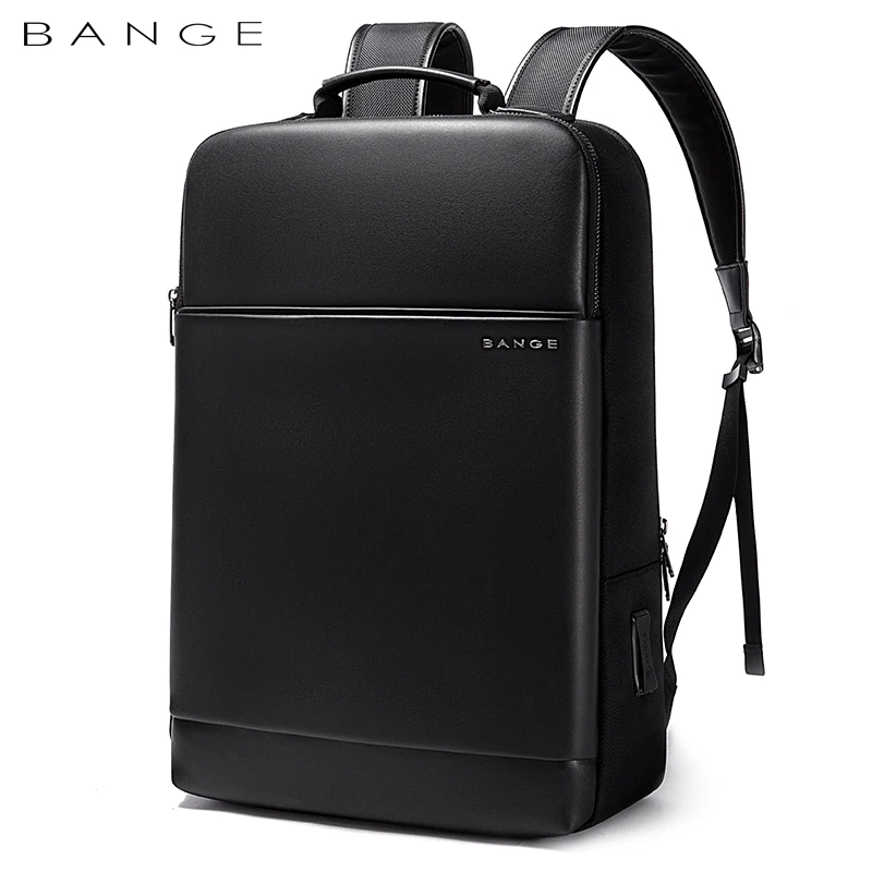 BANGE 2023 New Design Large Capacity USB Rechargable Travel Backpacks Men 15.6 in Laptop Backpack Waterproof Bag for Male