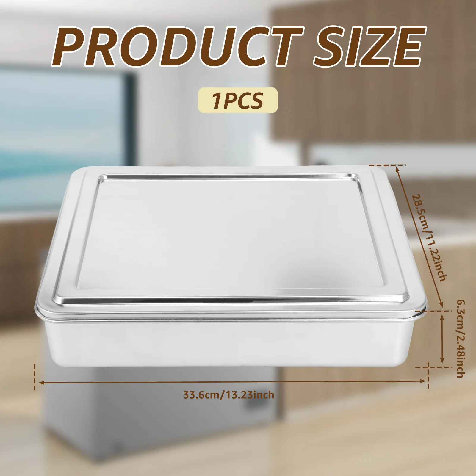 Stainless Steel Tiramisu Cake Mold Rectangular Covered Baking Tray Non-Stick DIY Cake Mousse Muffin Pan Kitchen Baking Accessory