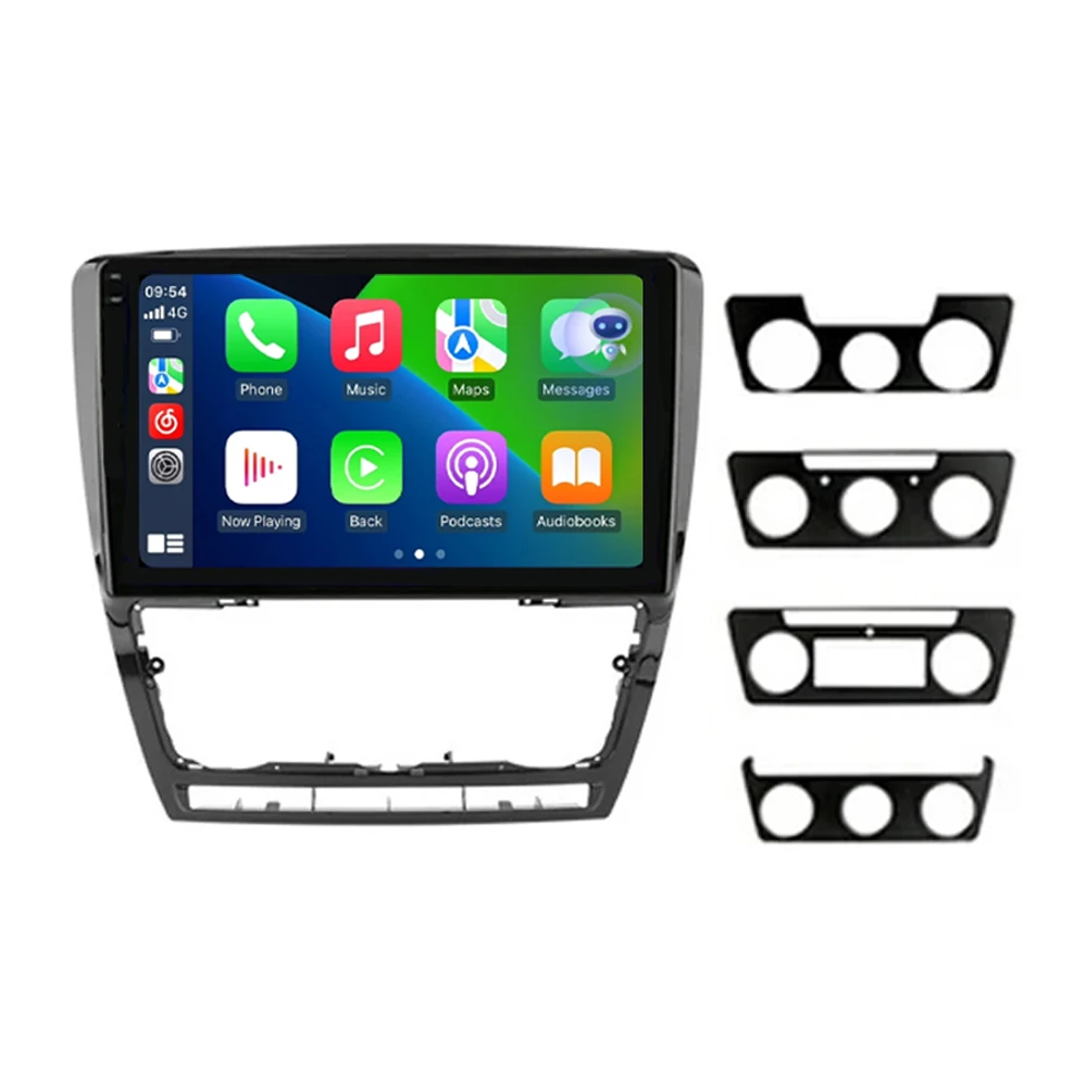 10.1 "Android 16 Autoradio Multimidia Video Player WIFI + 4G 2din Navigatie GPS Voor SKODA Octavia 2 A5 2007-2014 Head Unit Stereo - afbeelding 2