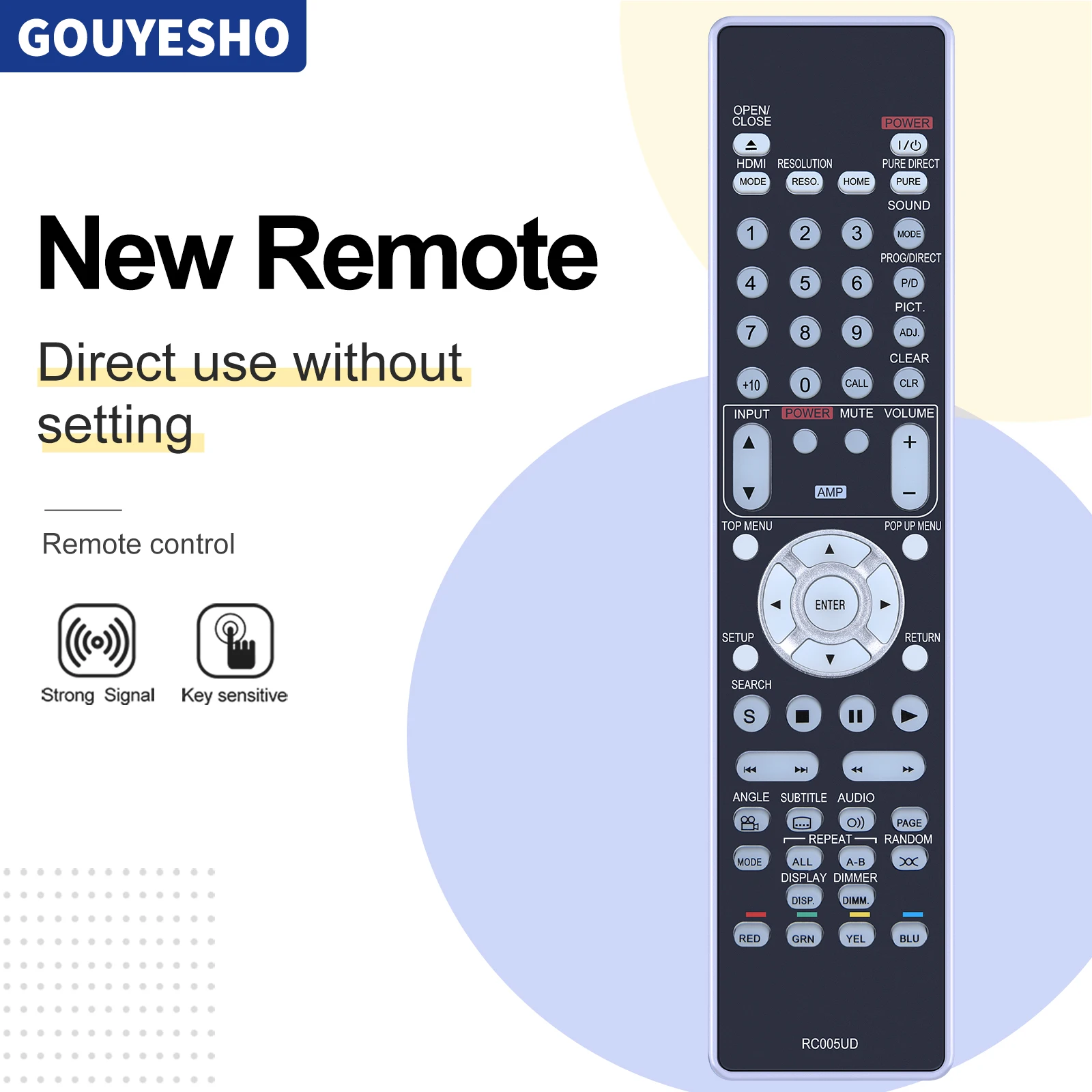 New RC005UD Remote Control For Marantz 307010078008M UD5005