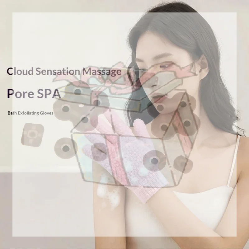 【CC】Exfoliating Bath Gloves Soft Massage Shower Gloves For Deep Cleansing & Dead Skin Removal