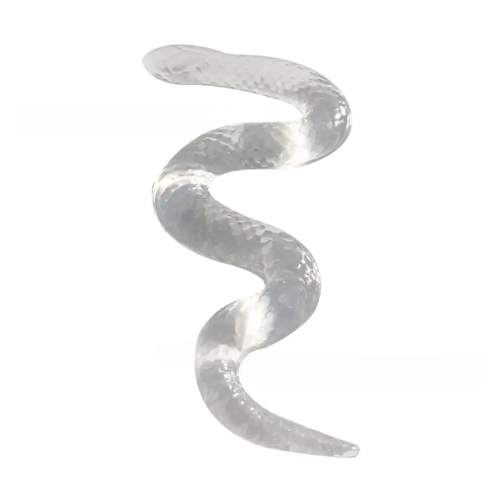 2025 juguetes de descompresión de serpiente transparente, juguetes de pellizco de serpiente suave para apretar, regalo de estatuilla de serpiente de simulación para aliviar el estrés TPR
