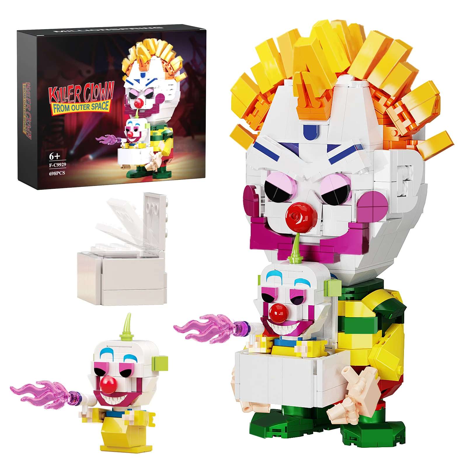 Bibbo With Shorty Joker Building Blocks Children Toys Cartoon Action Figure Model Brick Building Set Kids Halloween Gifts