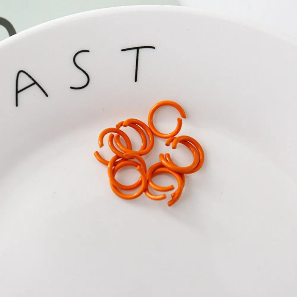 

10PCS Colorful Split Ring Connector Open Rings Jewelry Making Connecting Ring Ornament Jump Rings Keychain Handmade Material