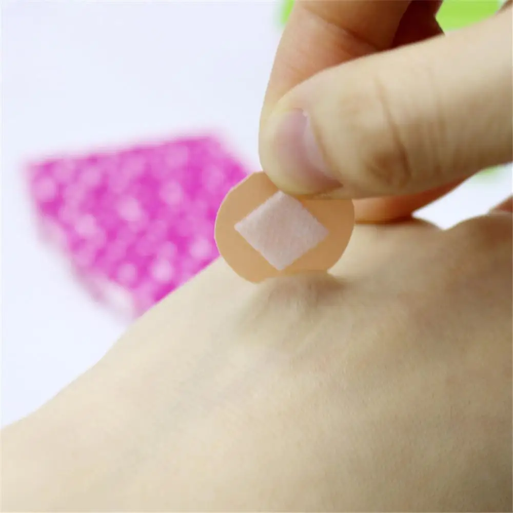 Mini Circular Waterproof Breathable Band Aid Small Wound Patch Hemostasis Adhesive Bandages First Aid Emergency Kit For Kids