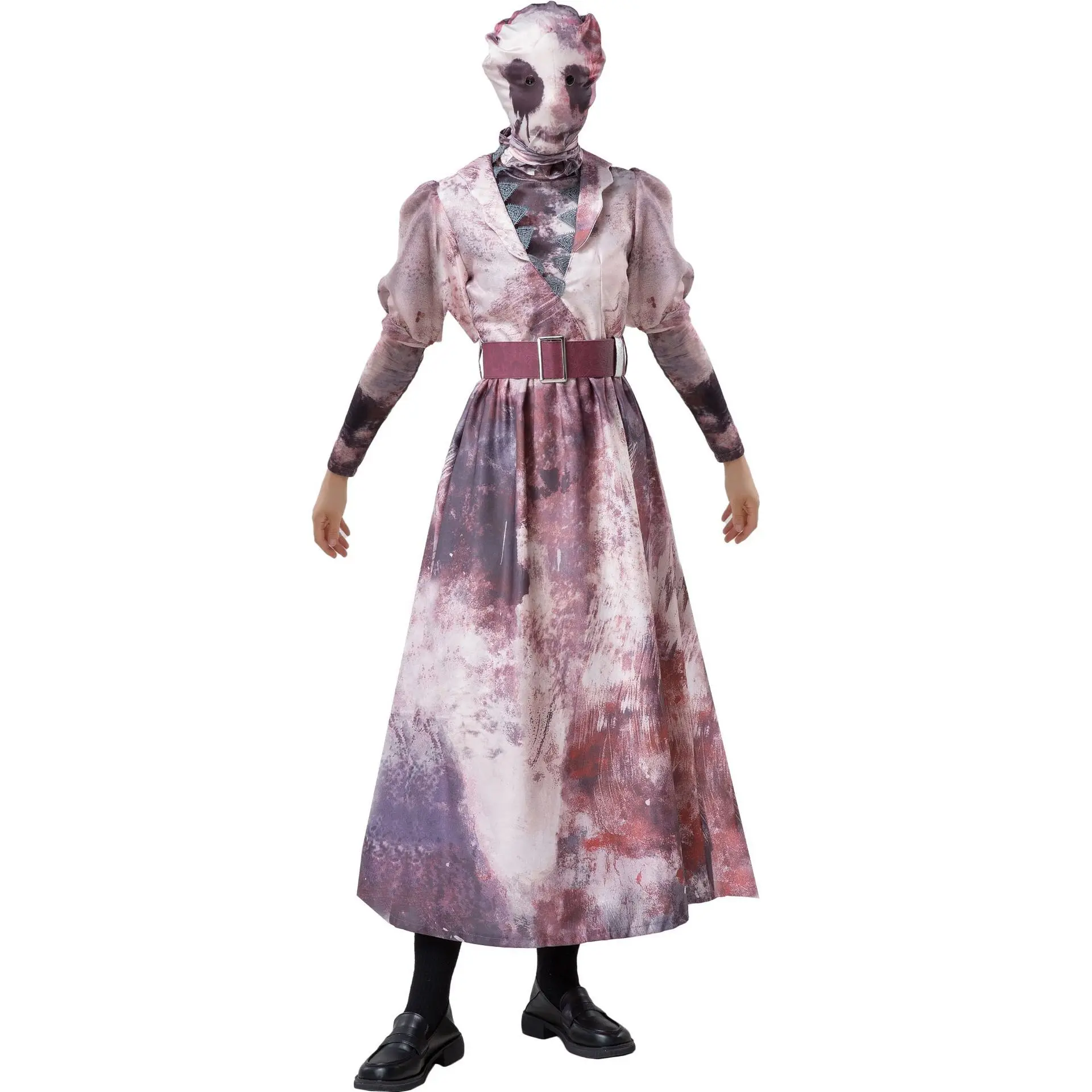 

M-XXL 4 Pcs Zombie Butcher Costume Resurrection Zombie Outfit Role Play Masked Ghost Costume Cosplay Halloween Costume