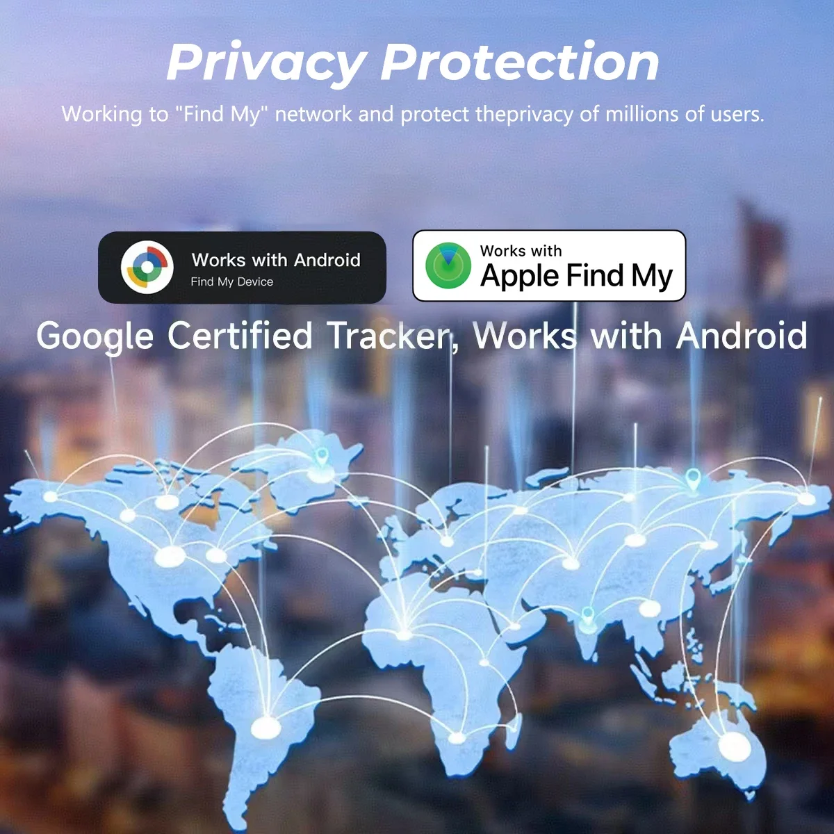 Localizzatore di portafogli a doppio sistema Smart Finder Funziona con Android Google Trova Hub o IOS Apple Trova la mia APP Localizzatore di oggetti per bagagli