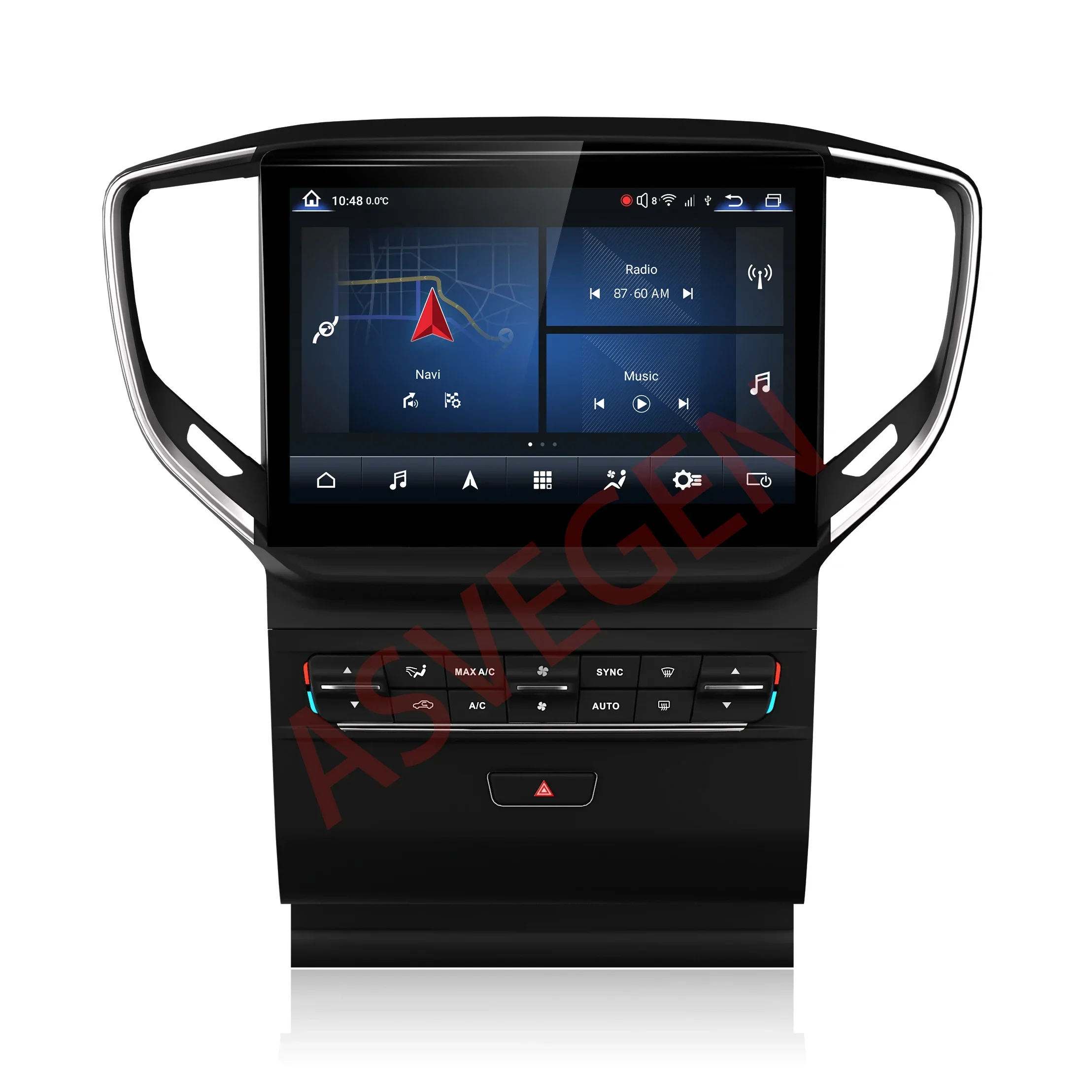 6+128 Screen Multimedia Android 10 Car Android DVD Radio Player GPS Navigation For Maserati GHIBLI 2014-2016