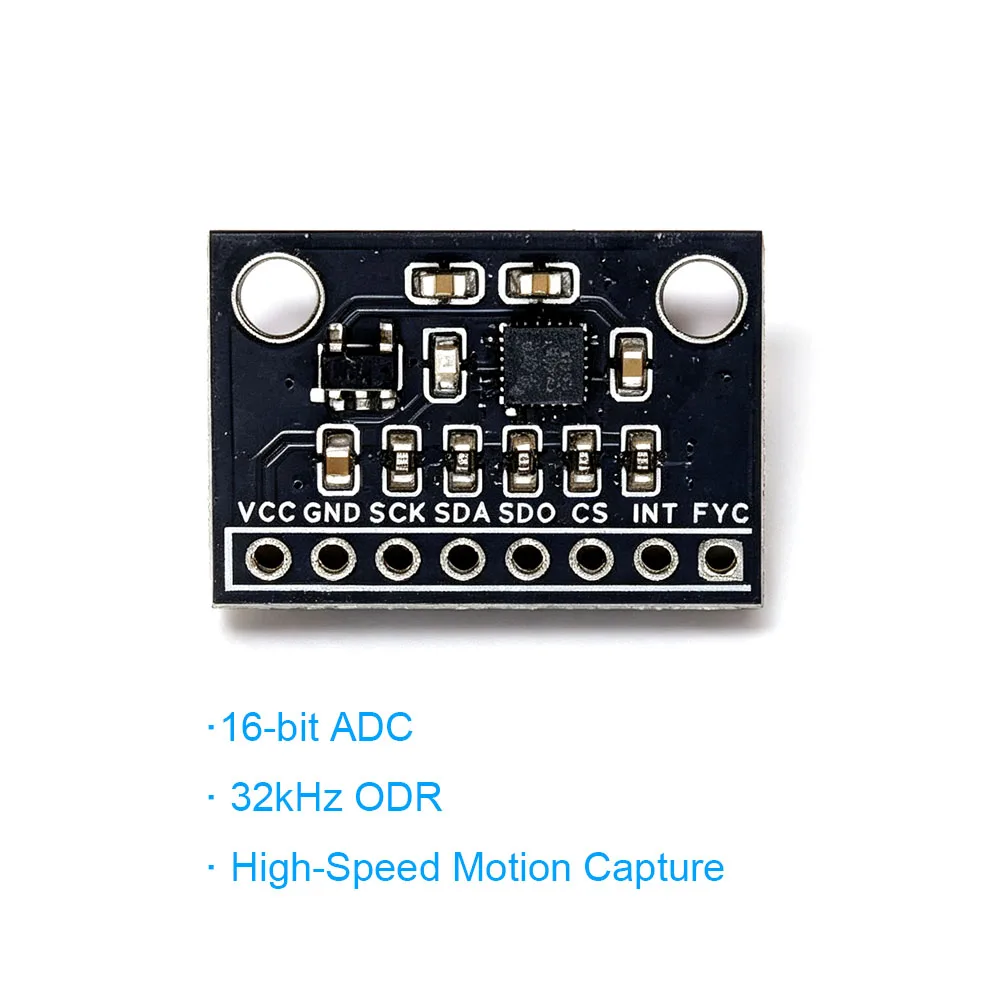 ICM-40609D 6-Axis Gyroscope + Accelerometer Sensor Module I2C/SPI Interface, 16-bit ADC 32kHz ODR for Drone/Vibration Monitoring