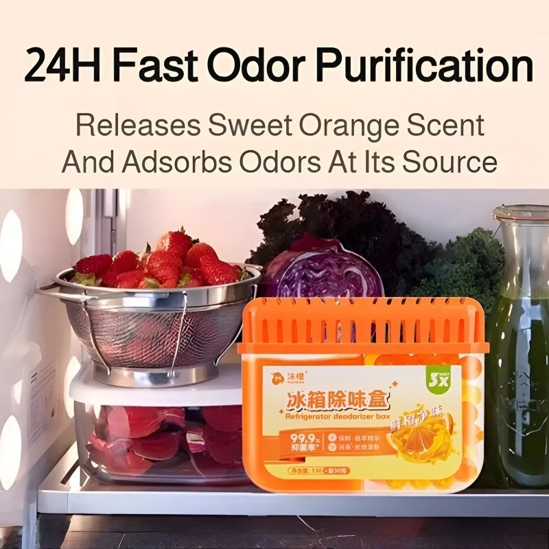 Refrigerator Deodorizing Box Household Activated Carbon Strong Odor Removal Antibacterial And Dehumidification Desiccant